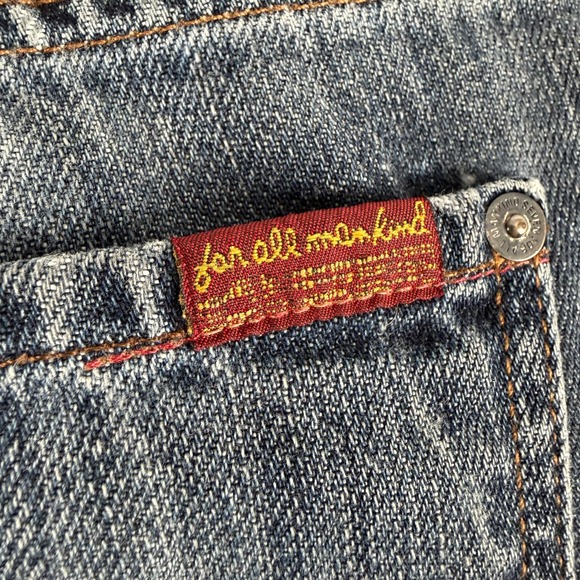 7 For All Mankind Jeans Womens 36 Blue Bootcut Denim Mid Rise Classic USA - Picture 5 of 13
